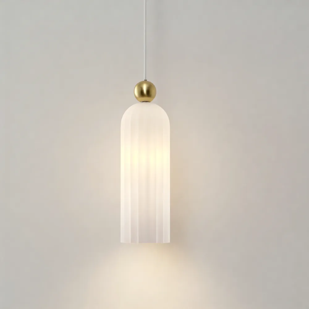 Vaeloria Moderne Verticale Glazen Hanglamp At Ease Home Life