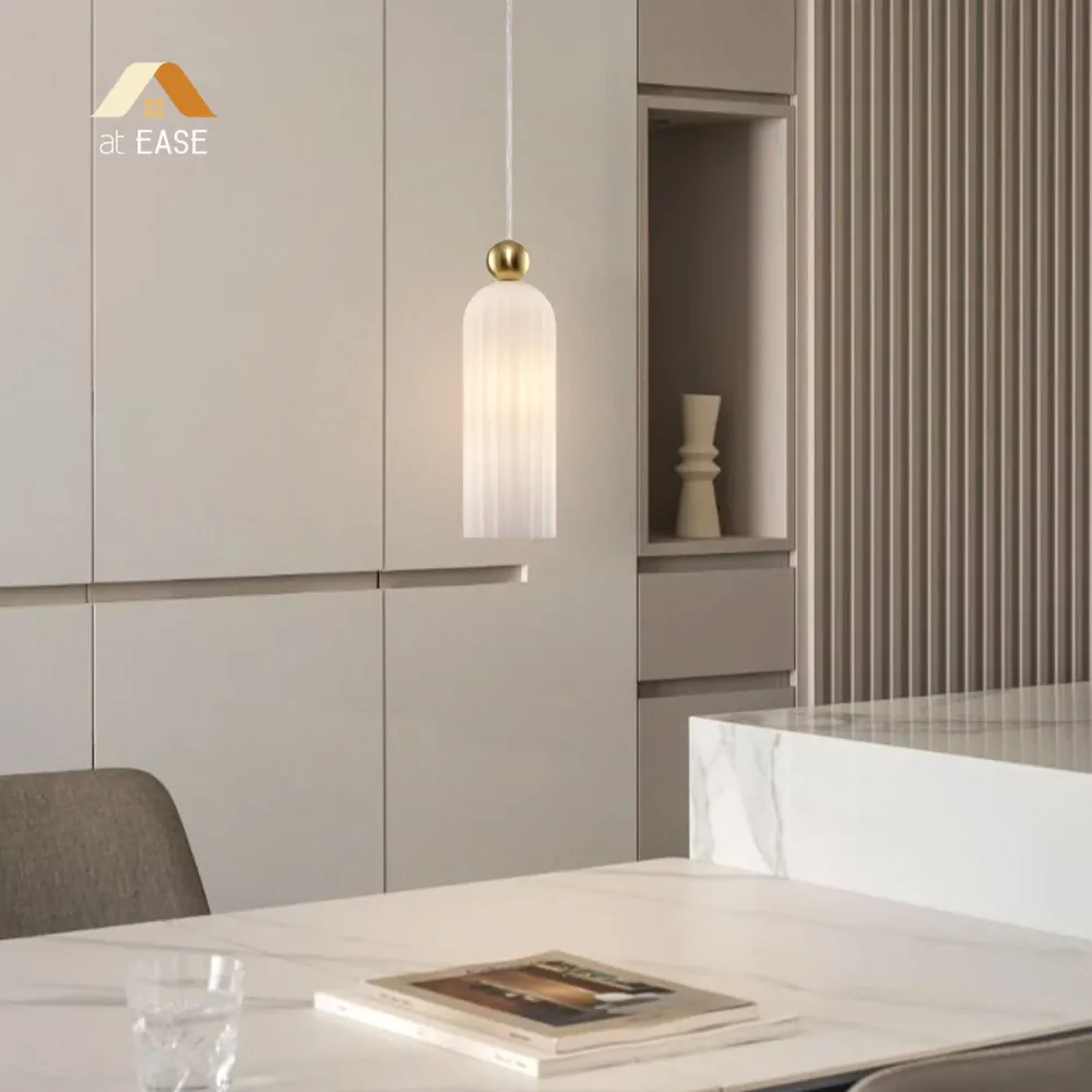Vaeloria Moderne Verticale Glazen Hanglamp At Ease Home Life