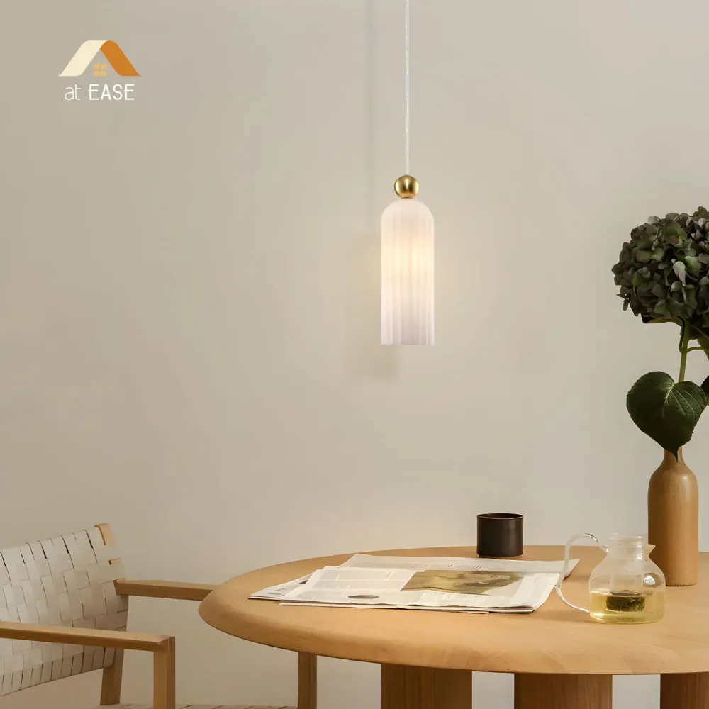 Vaeloria Moderne Verticale Glazen Hanglamp At Ease Home Life