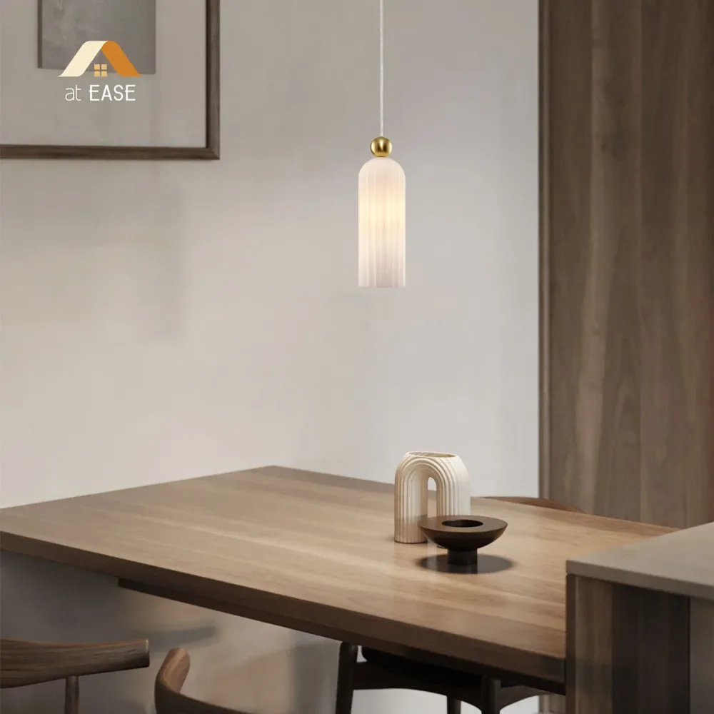 Vaeloria Moderne Verticale Glazen Hanglamp At Ease Home Life