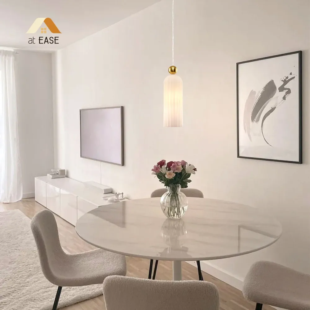 Vaeloria Moderne Verticale Glazen Hanglamp At Ease Home Life