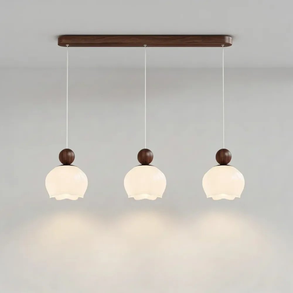 Valeska Nordic Crème Bloem Glazen Hanglamp At Ease Home Life