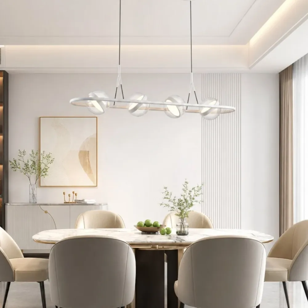 Vensora Moderne Lineaire Glazen Bol Hanglamp Zwart At Ease Home Life