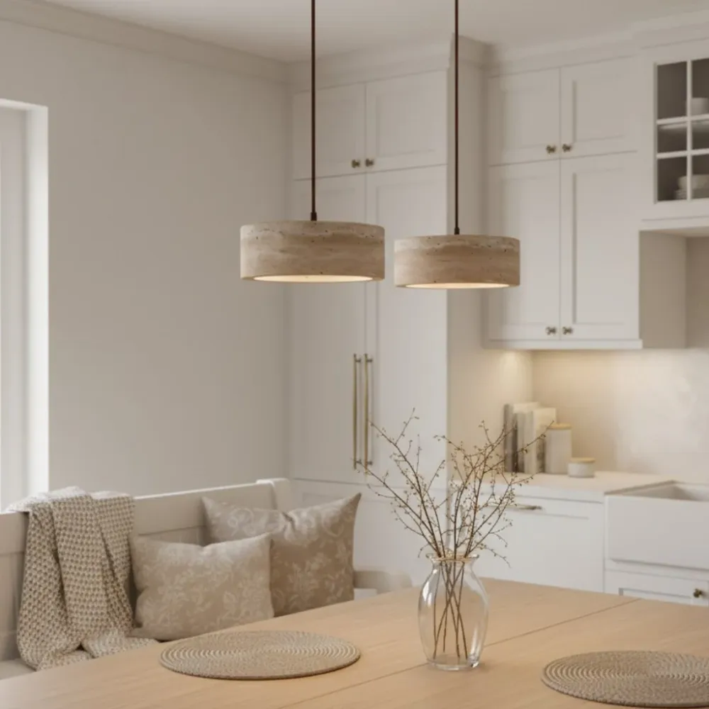 Yannick Wabi Sabi Travertijn Hanglamp At Ease Home Life