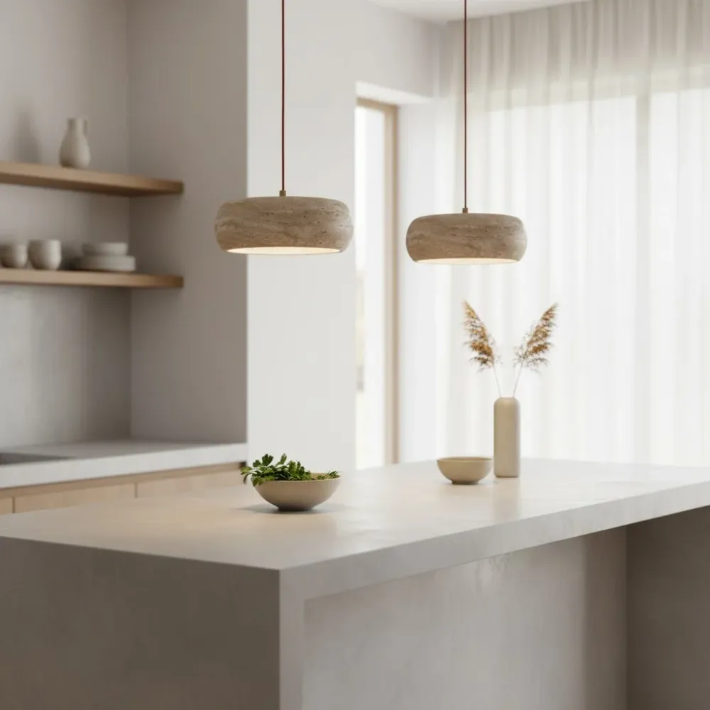 Yannick Wabi Sabi Travertijn Hanglamp At Ease Home Life