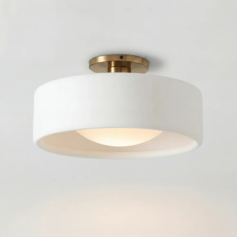 Zora Minimalistische Porseleinen Plafondlamp At Ease Home Life