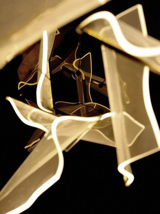 Duplex Draaiende Trap LED Kroonluchter Verlichting Postmoderne Creatieve Hanglamp Eetkamer Woonkamer Opknoping Lichten ATY...