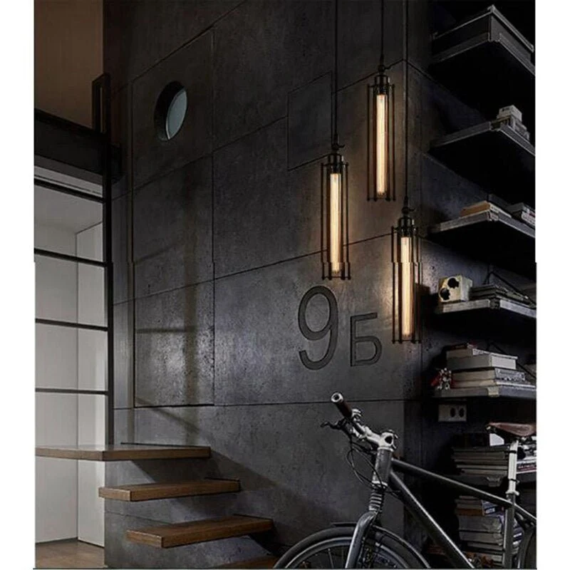 Hanglampen Lampenkap Vintage Industriële Retro Ijzer Fluit Hanglamp Licht Eetkamer Keuken Eiland Decoratie: ATY Home Decor