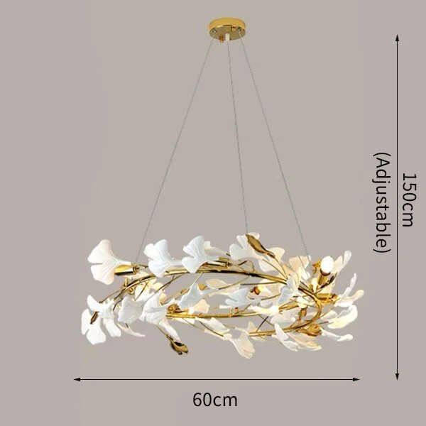 Keramische bloemblaadjes Modern Creatief Ontwerp Kroonluchter Voor Woonkamer Diameter ATY Home Decor