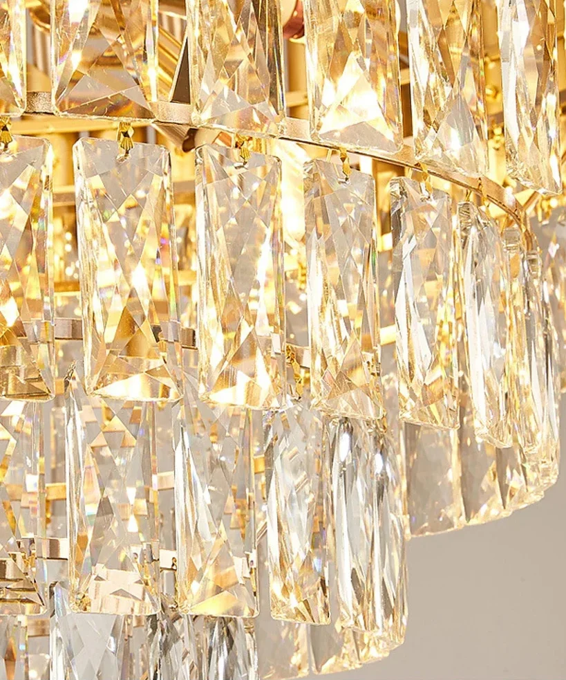 Modern design kristallen LED-armatuur voor foyer - hal - eetkamer woonkamer Black ATY Home Decor