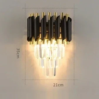 Modern design kristallen LED-armatuur voor foyer - hal - eetkamer woonkamer Black ATY Home Decor