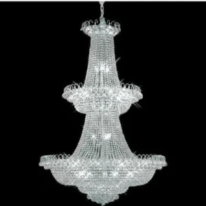 Moderne Grote Kristallen Kroonluchter Licht Goud/Chrome Foyer Kristallen Kroonluchter Licht Breedte 120 cm Gegarandeerd 10...