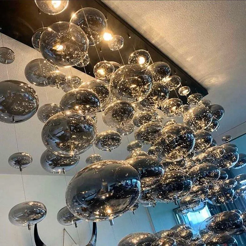 Moderne Ovale Bubble Ball LED Kroonluchter Verlichting Eetkamer Verlichtingsarmaturen ATY Home Decor