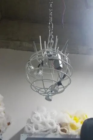 Zwart Geblazen Glas Decoratieve Led Kroonluchters Verlichting Woonkamer Keuken Lamp Glazen Plafond Kroonluchter ATY Home D...