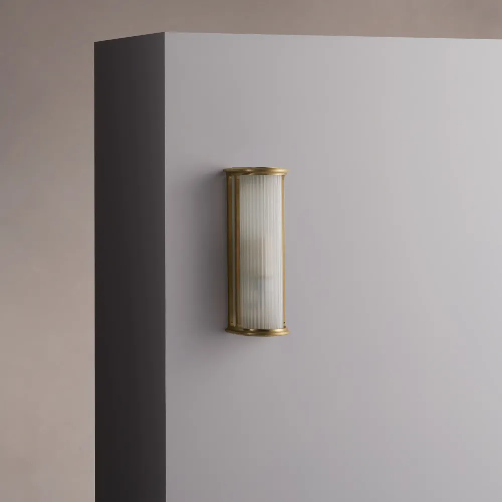 Bank Kleine Wandlamp - Antiek Messing