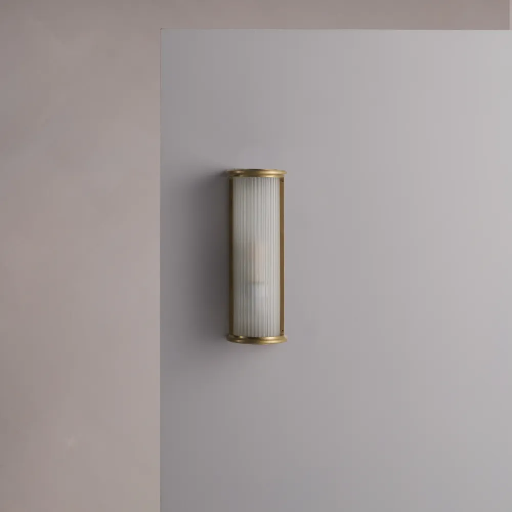 Bank Kleine Wandlamp - Antiek Messing