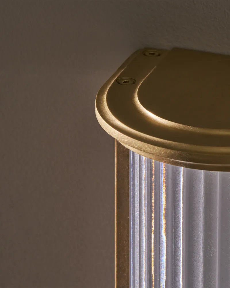 Bank Kleine Wandlamp - Antiek Messing