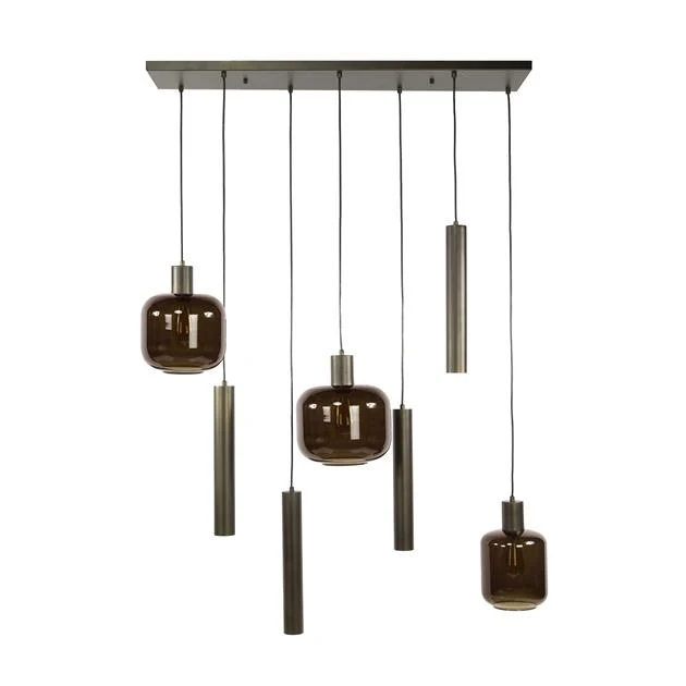 Hanglamp Bronza | Glas Bruin Bold Living