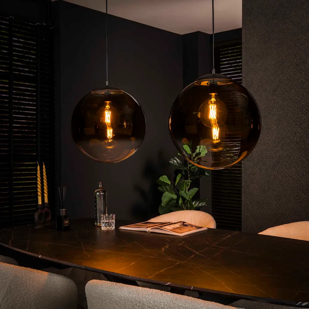 Hanglamp 2L Bubble Shaded | Rookglas Bold Living