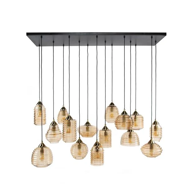 Hanglamp Calvin | Glas Oranje Bold Living