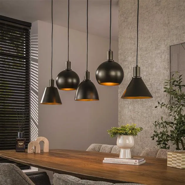 Hanglamp Elrox | Metaal bruin Bold Living