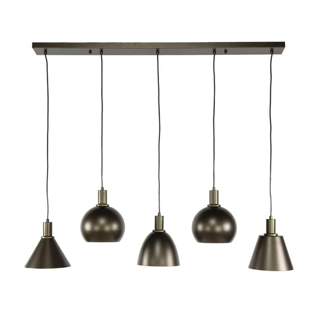 Hanglamp Elrox | Metaal bruin Bold Living