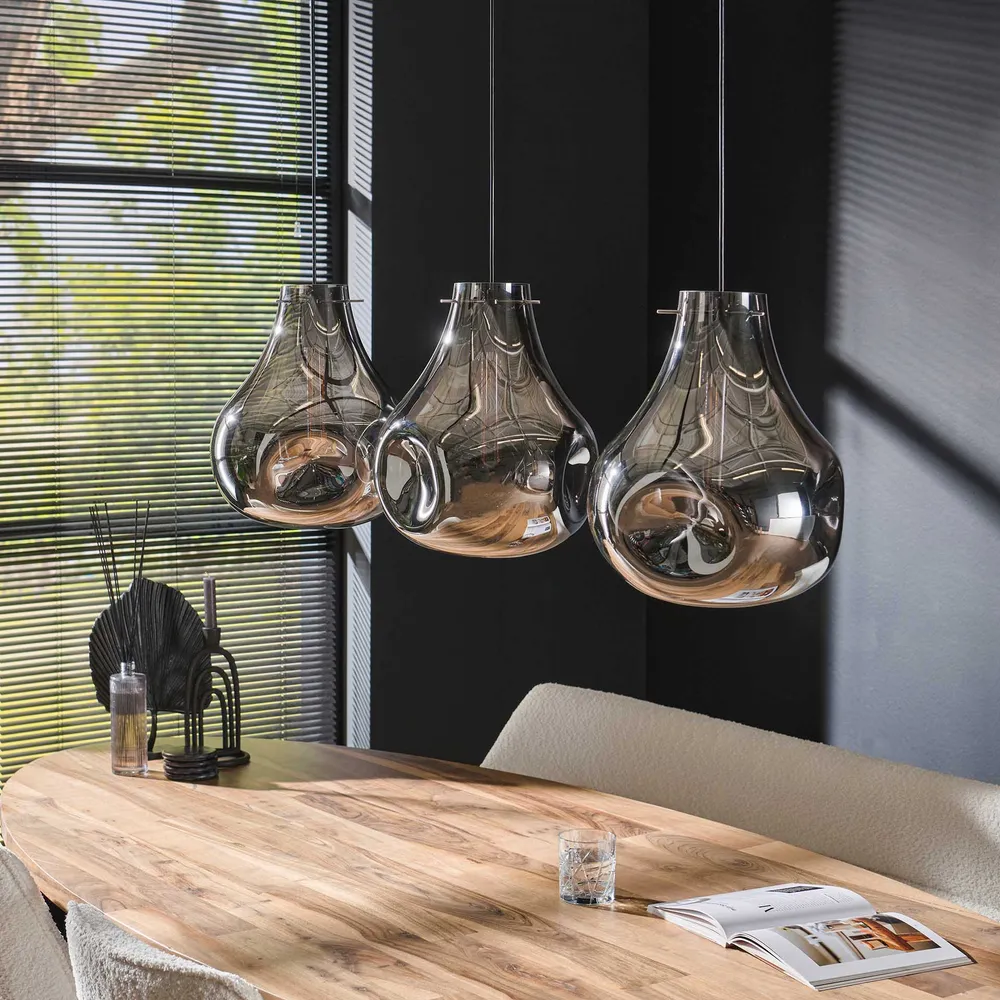 Hanglamp Hanna | Zwart Glas Bold Living