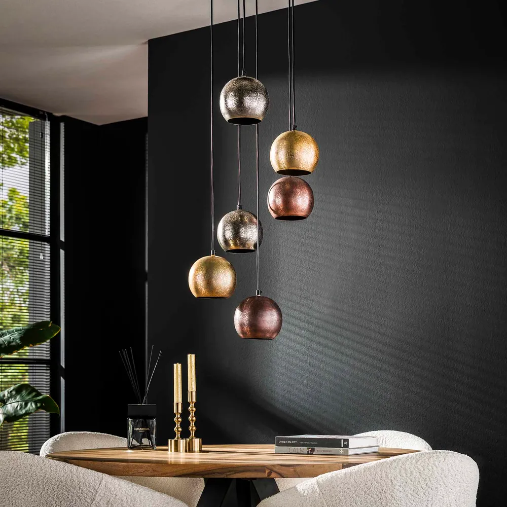 Hanglamp Lincoin | 3 Kleuren Metaal Bold Living