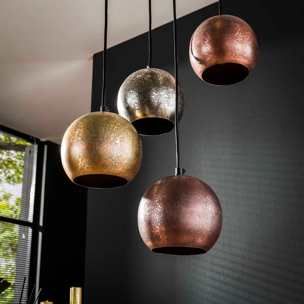 Hanglamp Lincoin | 3 Kleuren Metaal Bold Living