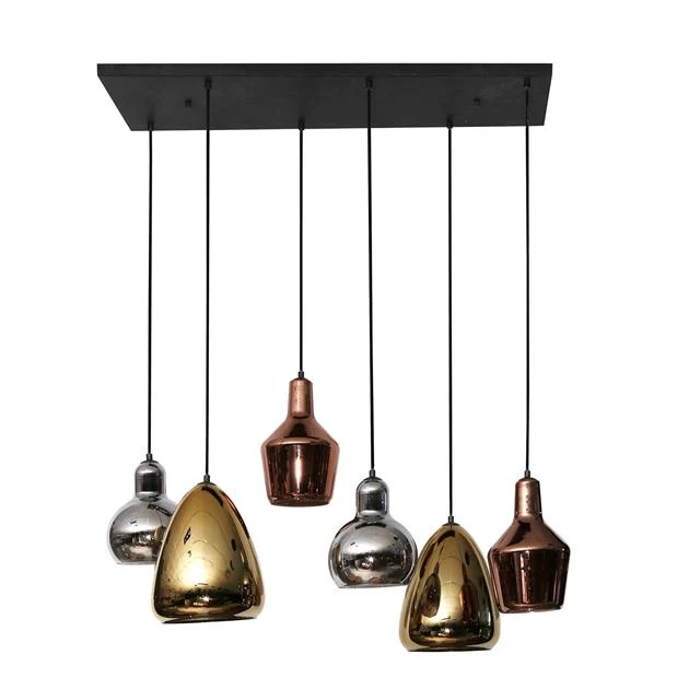 Hanglamp Mix Glass | Tricolore Bold Living