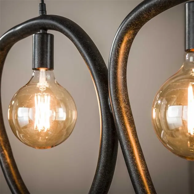 Hanglamp Pebble | Metaal Zwart Bold Living