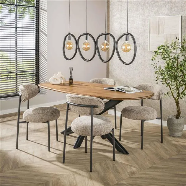 Hanglamp Pebble | Metaal Zwart Bold Living