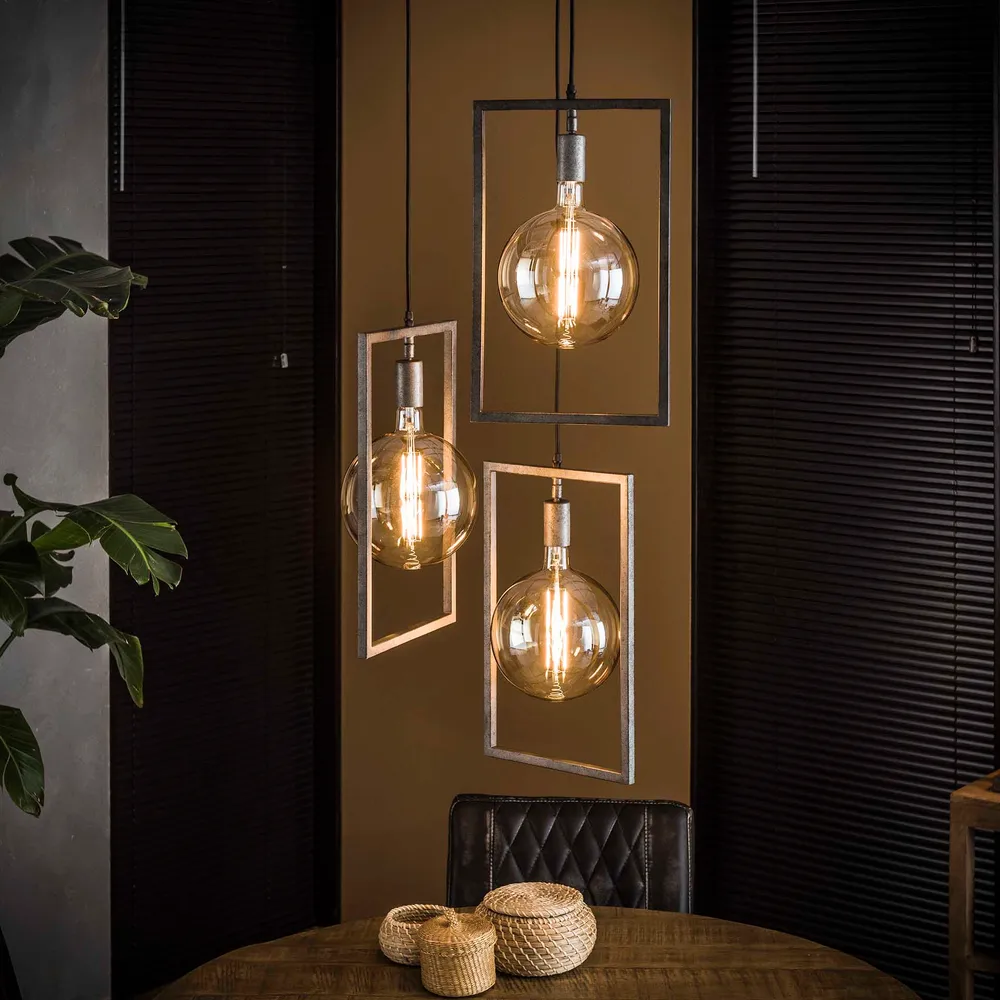 Hanglamp Sky Getrapt | Oud Zilver Bold Living
