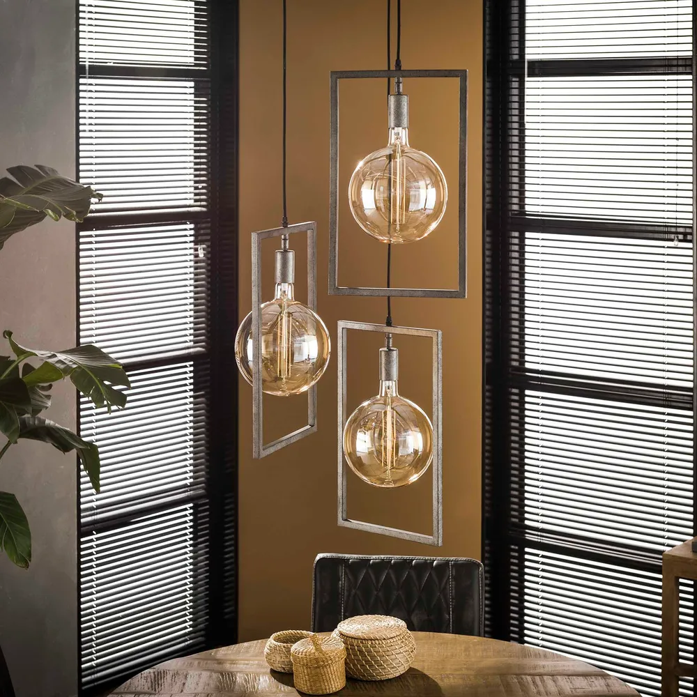 Hanglamp Sky Getrapt | Oud Zilver Bold Living