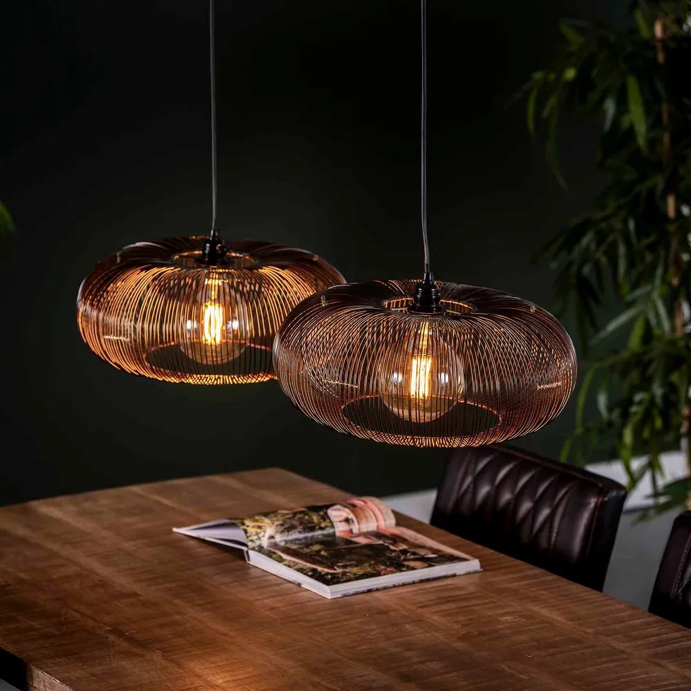 Hanglamp Twist | Zwart Nikkel Bold Living