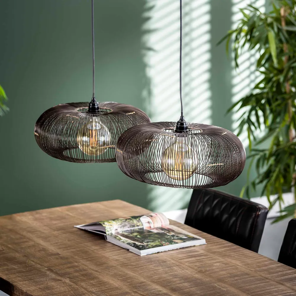 Hanglamp Twist | Zwart Nikkel Bold Living