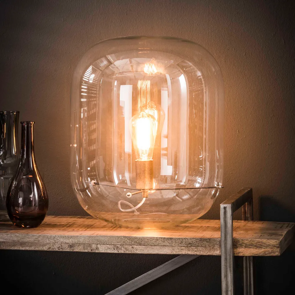 Tafellamp Stolp | Glas Bold Living