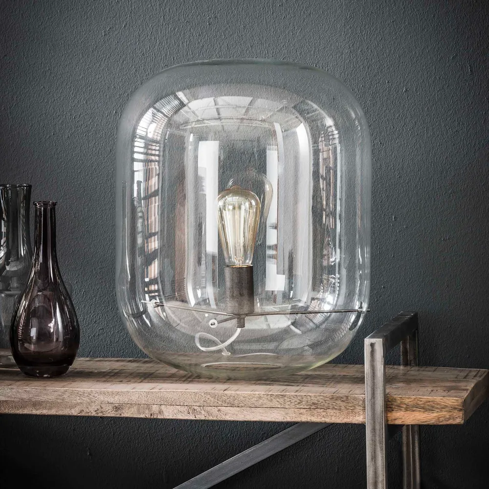 Tafellamp Stolp | Glas Bold Living