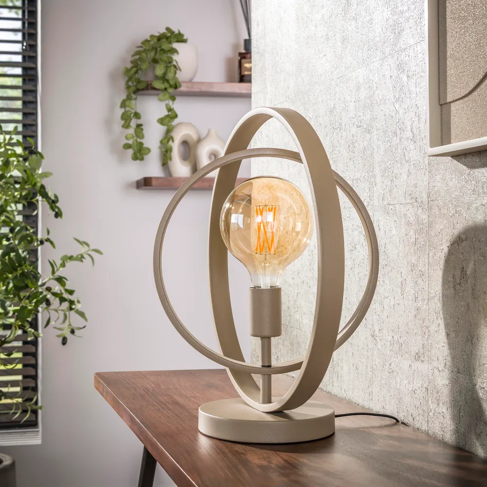 Tafellamp Turn around | Metaal Beige Bold Living