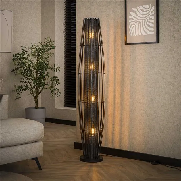 Vloerlamp Alina | Metaal Grijs Bold Living
