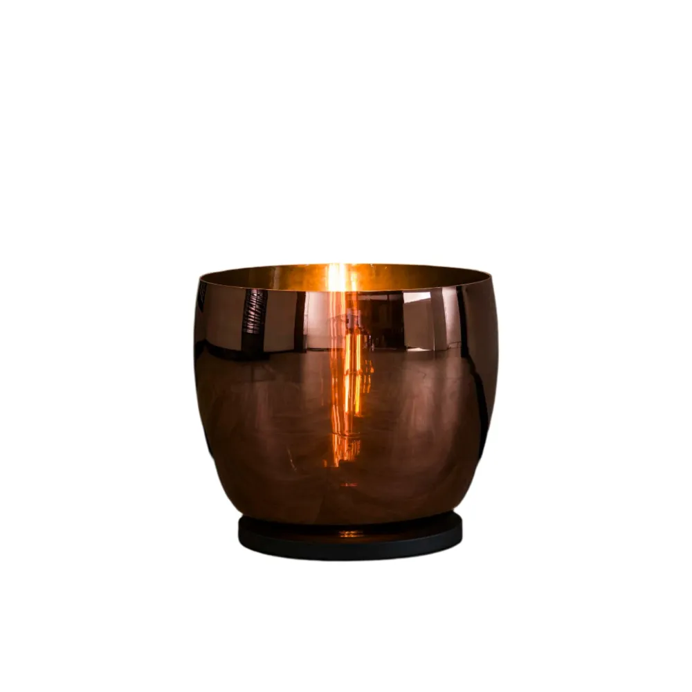 Vloerlamp Blair | Glas Koper Bold Living