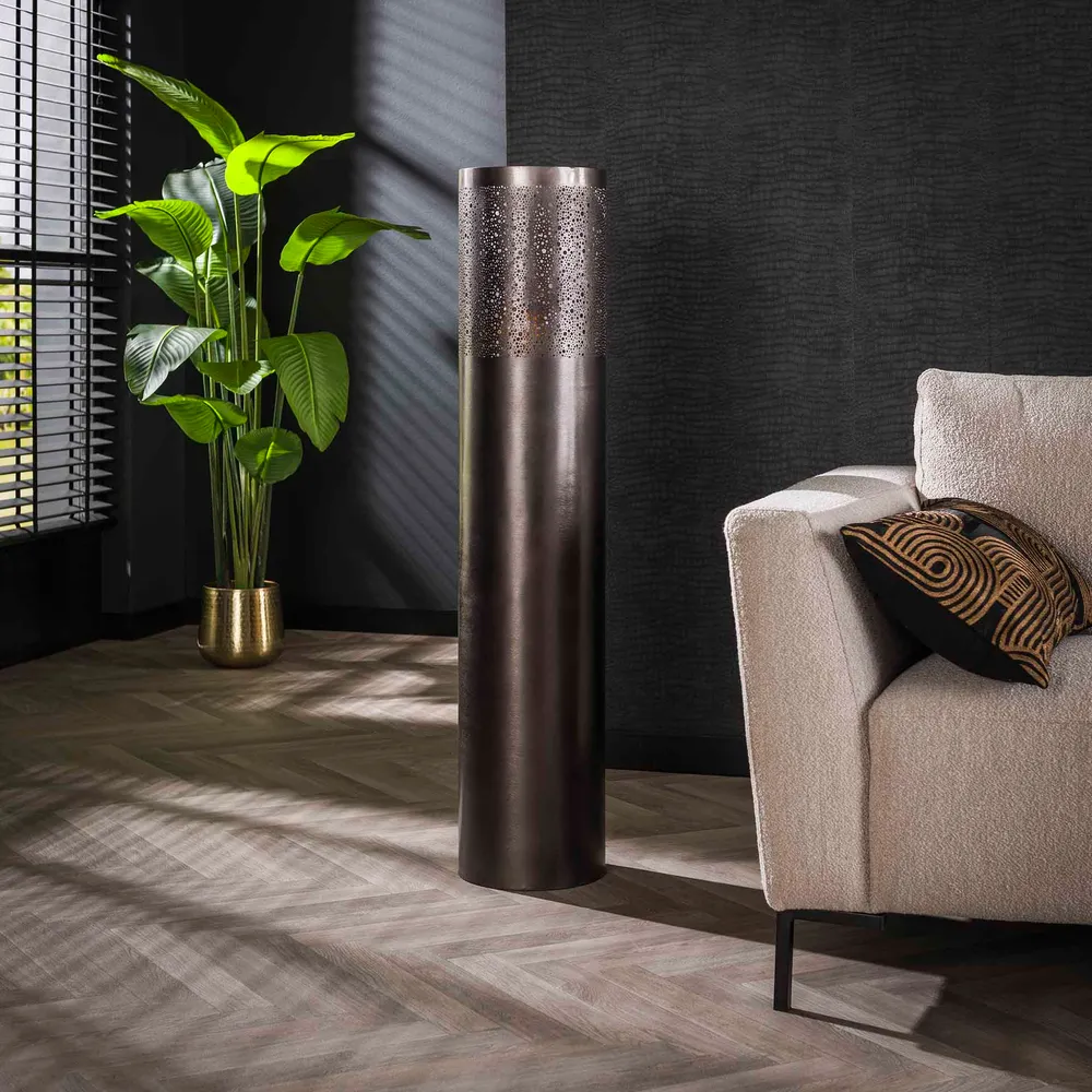 Vloerlamp Cilinder | Large | Zwart Bold Living