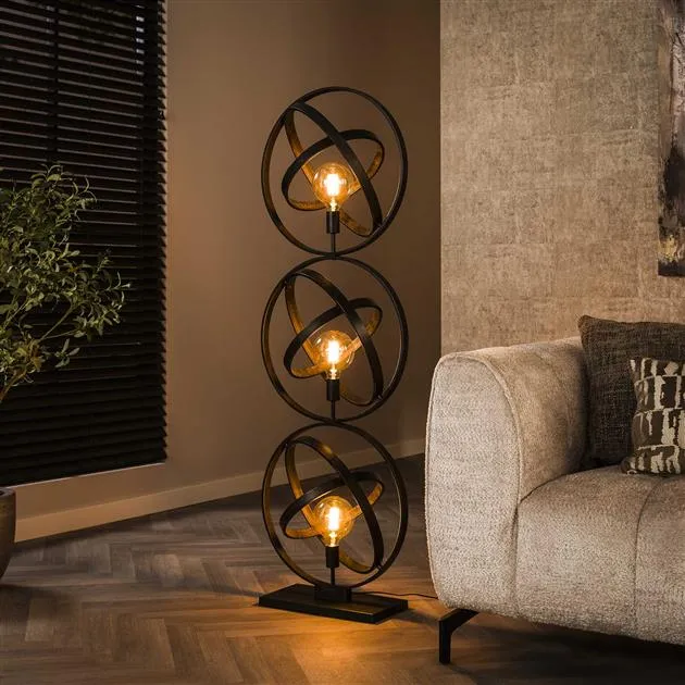 Vloerlamp Galaxy 3L | Zwart Bold Living