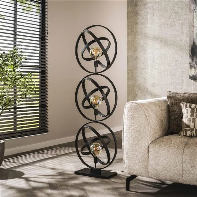 Vloerlamp Galaxy 3L | Zwart Bold Living