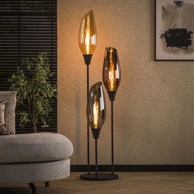Vloerlamp Kavir | Metaal Zwart | Klein Bold Living