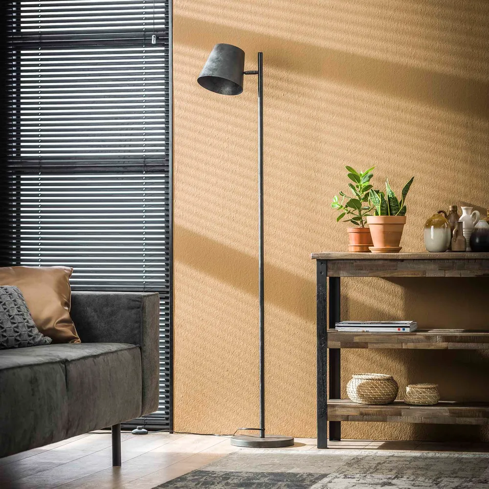 Vloerlamp Metalen Kap | Charcoal Bold Living