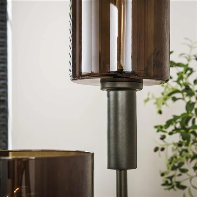 Vloerlamp Sepiora | Glas bruin Bold Living