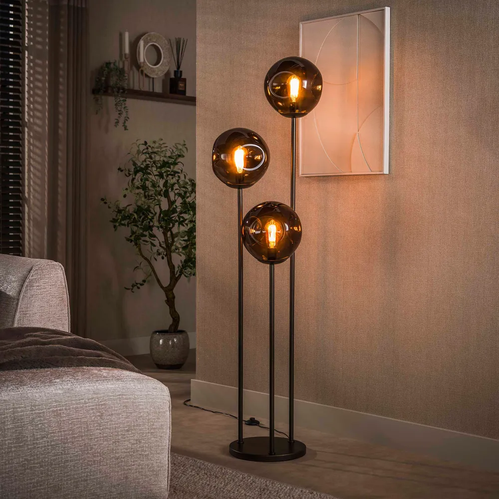 Vloerlamp Stellar | Bruin Glas Bold Living