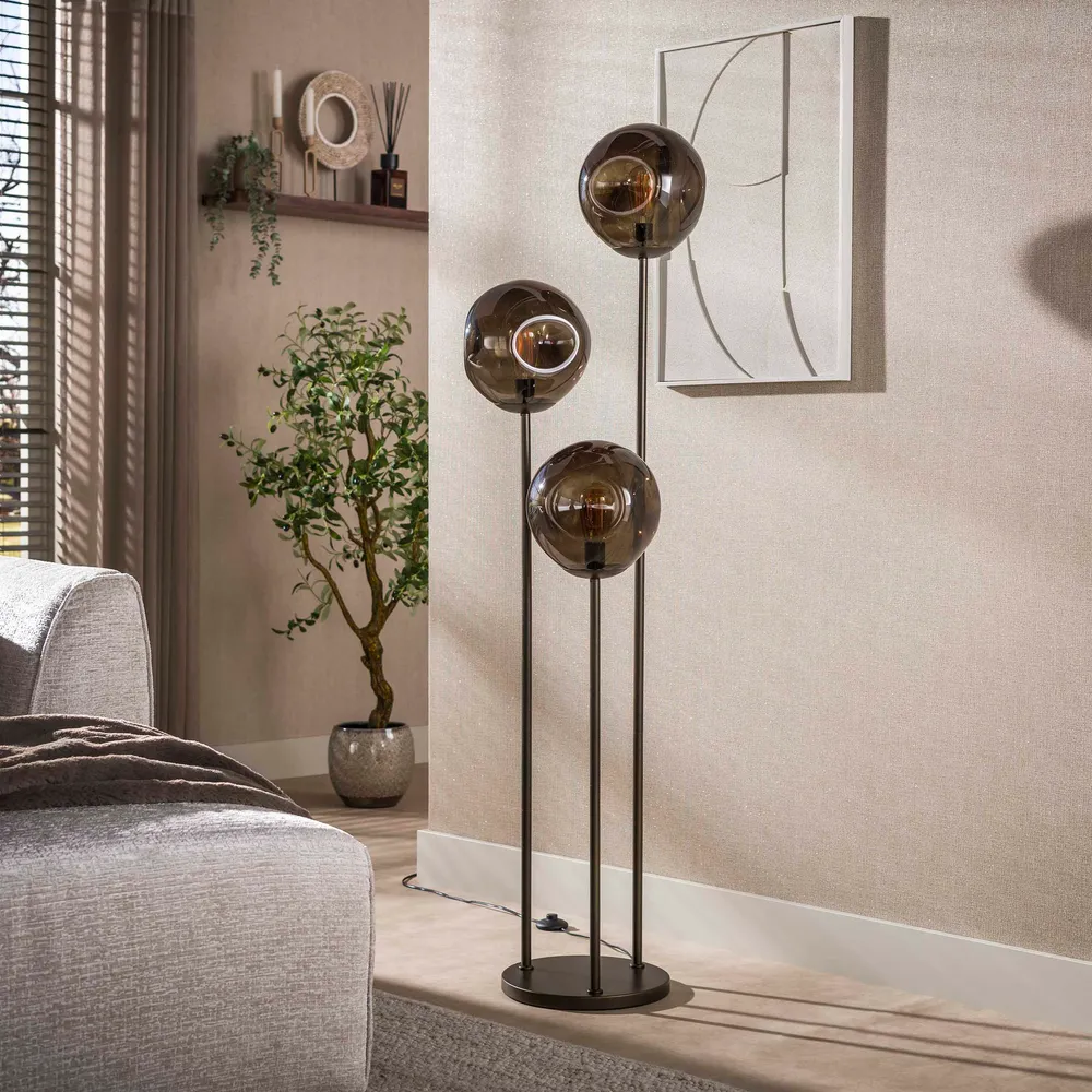 Vloerlamp Stellar | Bruin Glas Bold Living