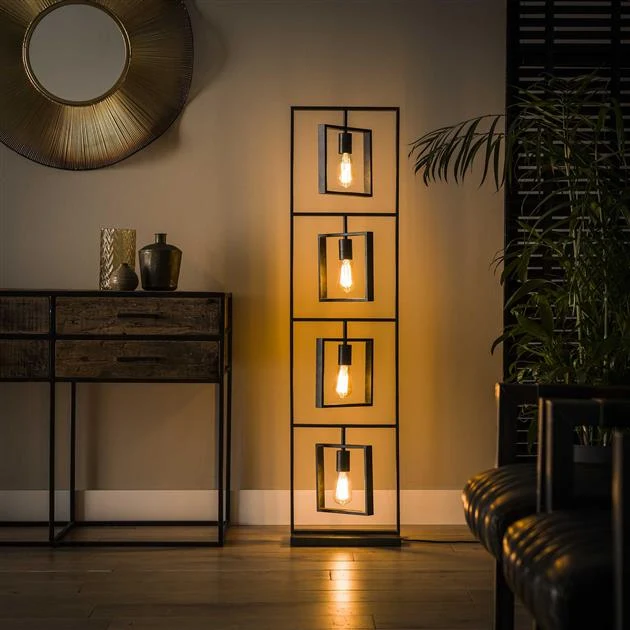 Vloerlamp Turn Square | Charcoal Bold Living